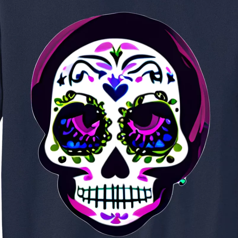 Sugar Skull Funny Cinco De Mayo T Graphic Tall Sweatshirt