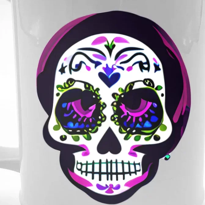 Sugar Skull Funny Cinco De Mayo T Graphic Front & Back Beer Stein