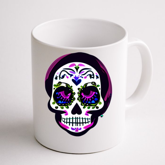 Sugar Skull Funny Cinco De Mayo T Graphic Front & Back Coffee Mug