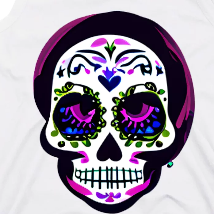 Sugar Skull Funny Cinco De Mayo T Graphic Tank Top