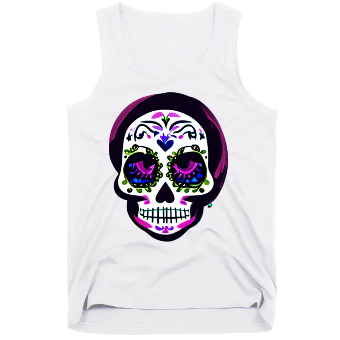 Sugar Skull Funny Cinco De Mayo T Graphic Tank Top