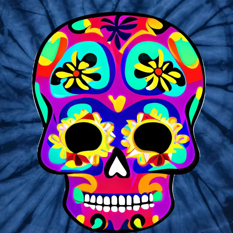 Sugar Skull Funny Cinco De Mayo Tie-Dye T-Shirt