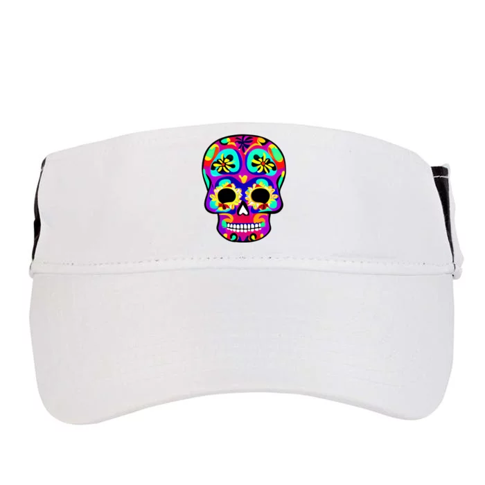 Sugar Skull Funny Cinco De Mayo Adult Drive Performance Visor