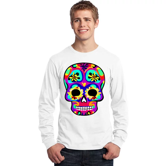 Sugar Skull Funny Cinco De Mayo Tall Long Sleeve T-Shirt