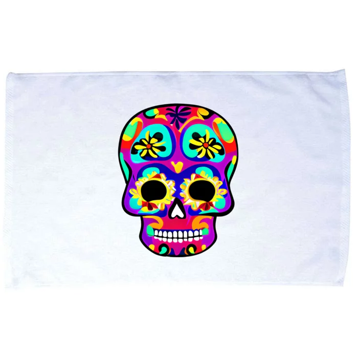 Sugar Skull Funny Cinco De Mayo Microfiber Hand Towel