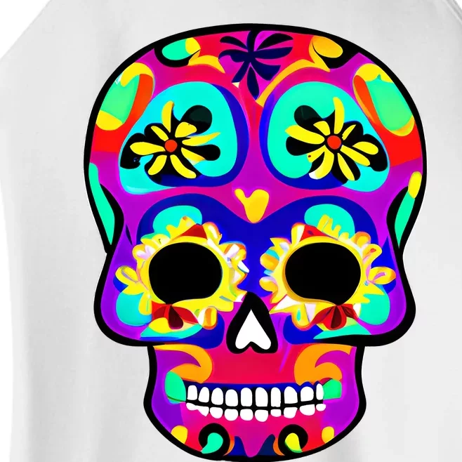 Sugar Skull Funny Cinco De Mayo Women’s Perfect Tri Rocker Tank