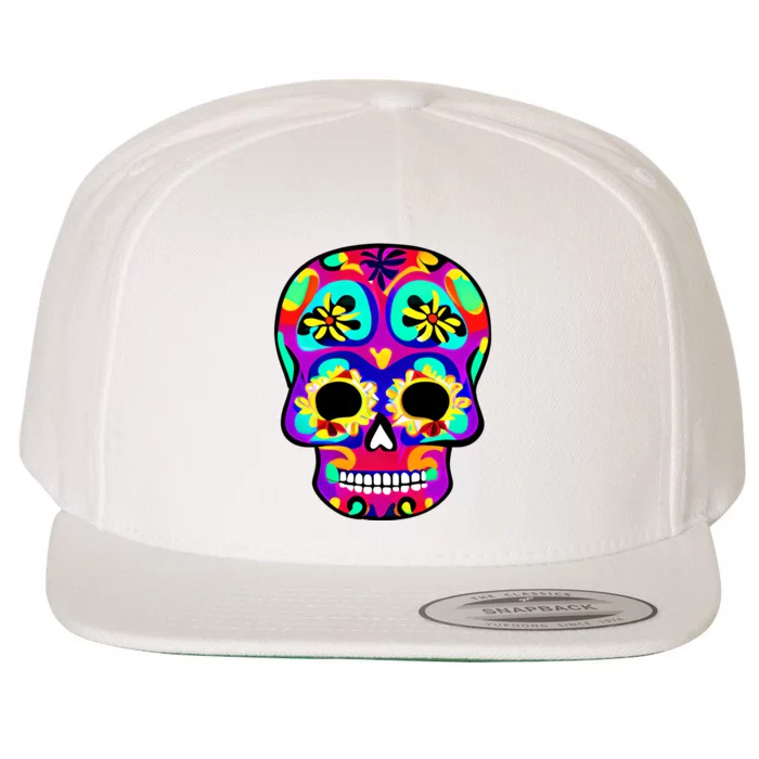 Sugar Skull Funny Cinco De Mayo Wool Snapback Cap