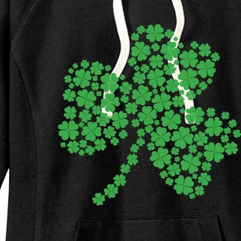 Shamrock Shape Form Shamrock Patricks Day Women's Fleece Hoodie