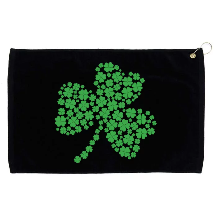 Shamrock Shape Form Shamrock Patricks Day Grommeted Golf Towel