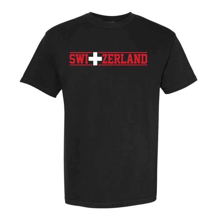 Switzerland Swiss Flag Travel Souvenir Gift Garment-Dyed Heavyweight T-Shirt