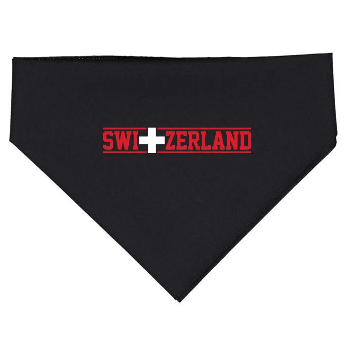 Switzerland Swiss Flag Travel Souvenir Gift USA-Made Doggie Bandana