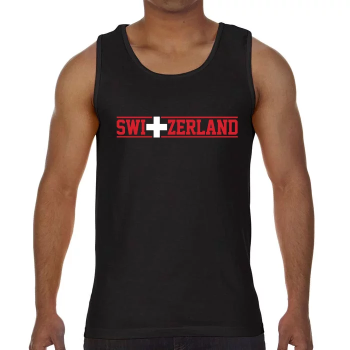 Switzerland Swiss Flag Travel Souvenir Gift Comfort Colors® Tank Top