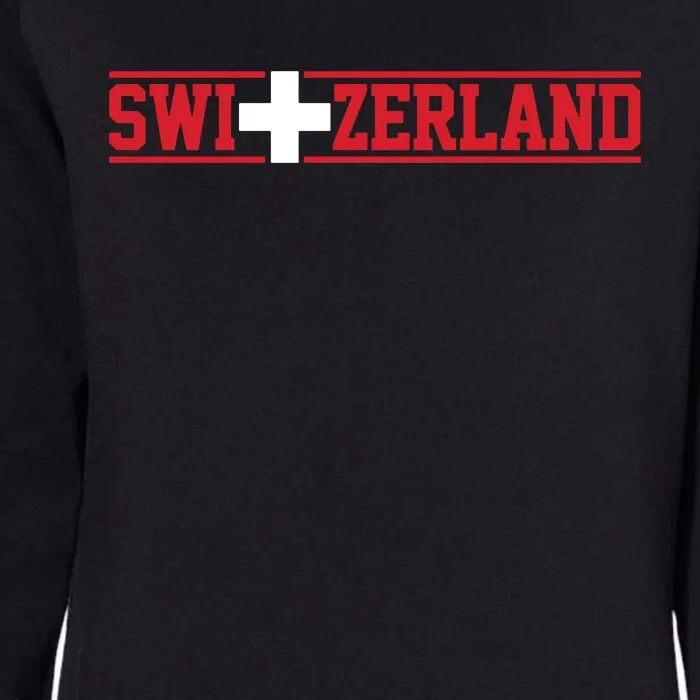 Switzerland Swiss Flag Travel Souvenir Gift Womens California Wash Sweatshirt