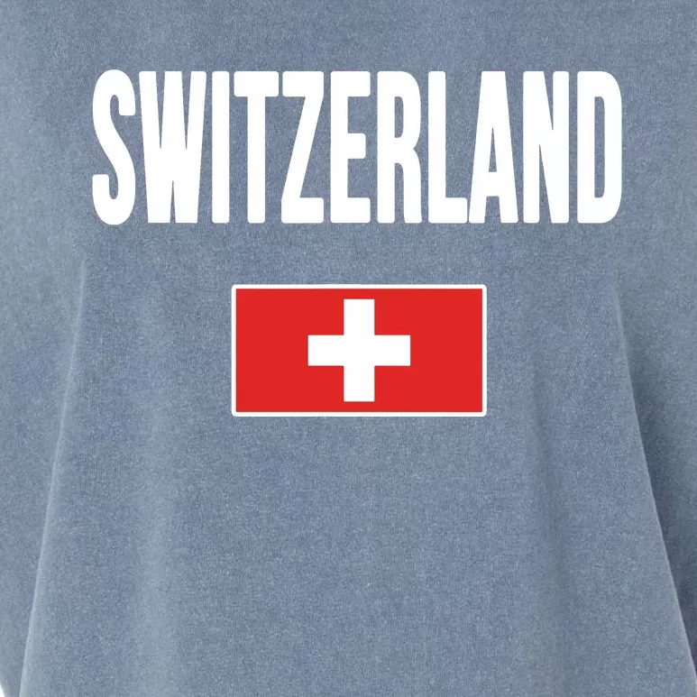 Switzerland Swiss Flag Garment-Dyed Women's Muscle Tee