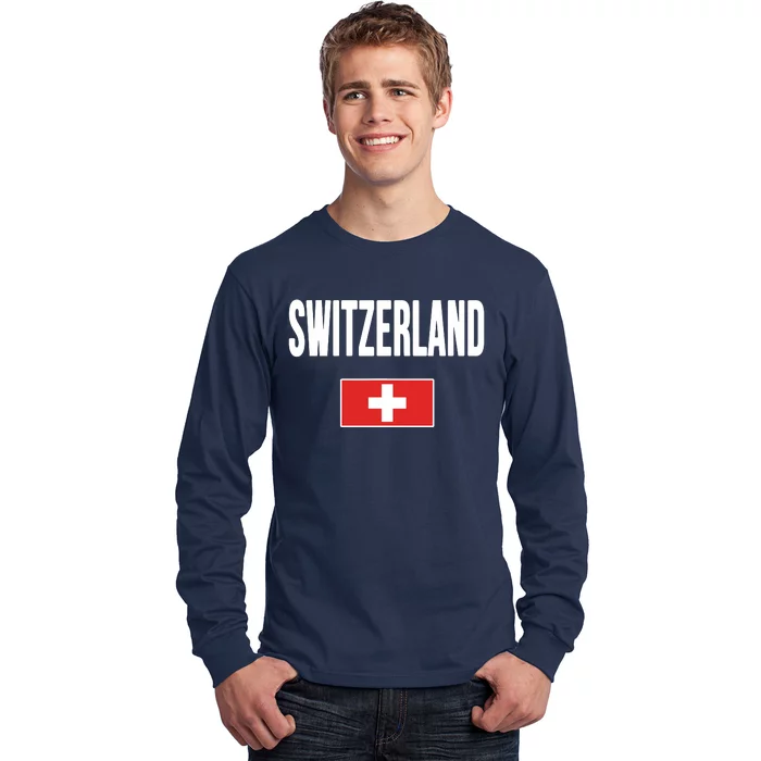 Switzerland Swiss Flag Long Sleeve Shirt