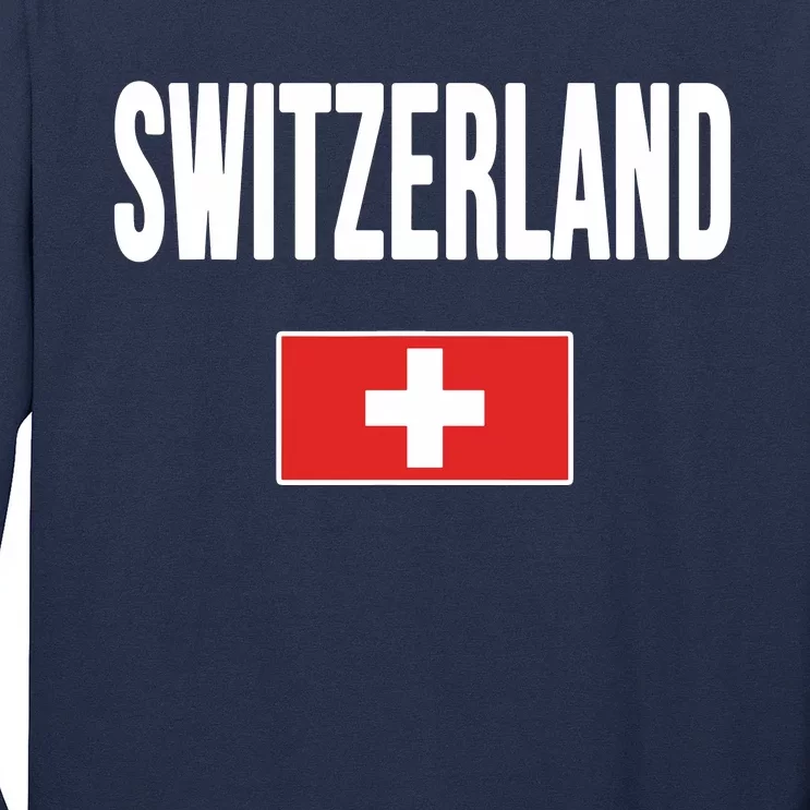 Switzerland Swiss Flag Long Sleeve Shirt