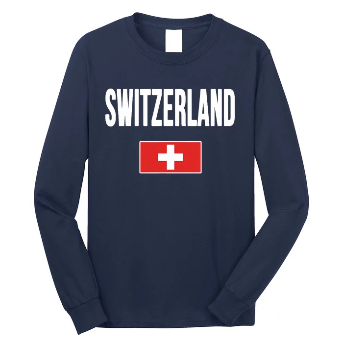 Switzerland Swiss Flag Long Sleeve Shirt