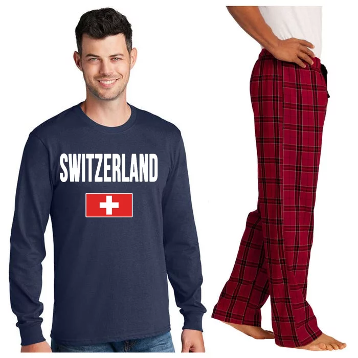 Switzerland Swiss Flag Long Sleeve Pajama Set