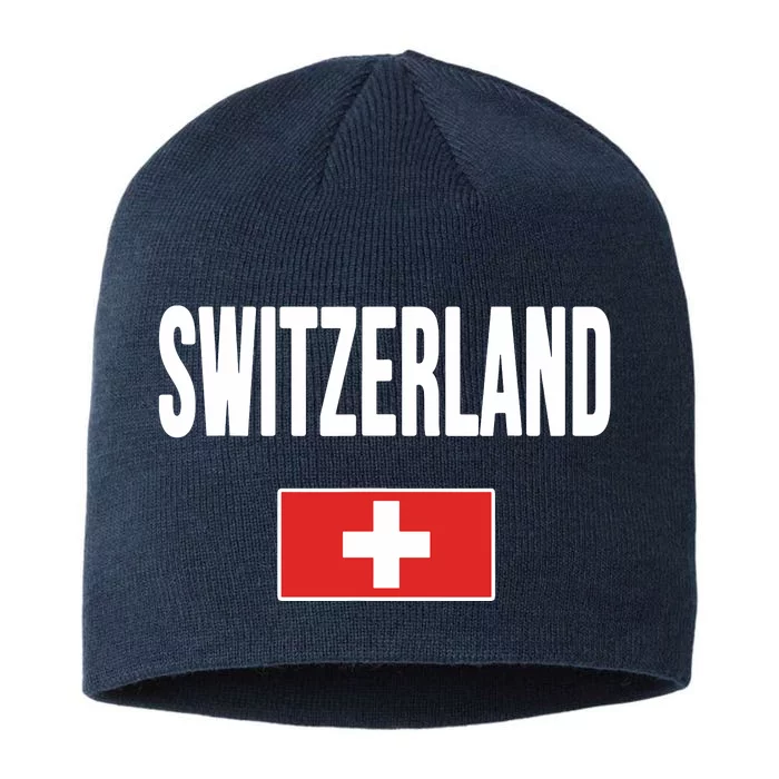 Switzerland Swiss Flag 8 1/2in Sustainable Knit Beanie