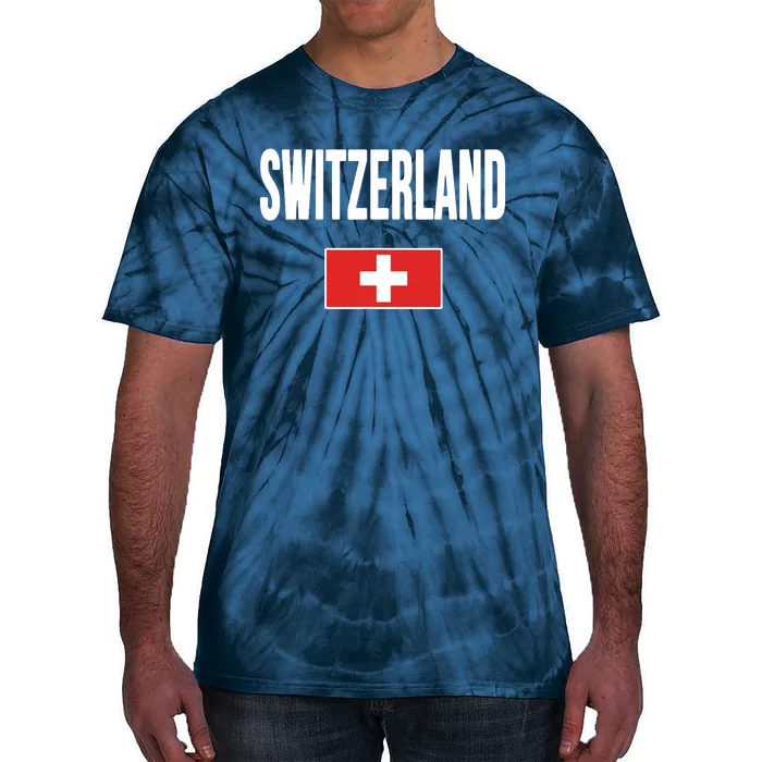 Switzerland Swiss Flag Tie-Dye T-Shirt