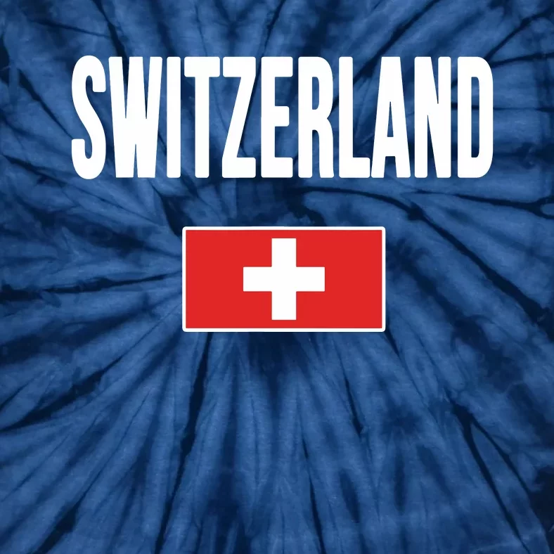 Switzerland Swiss Flag Tie-Dye T-Shirt