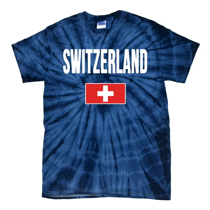 Switzerland Swiss Flag Tie-Dye T-Shirt