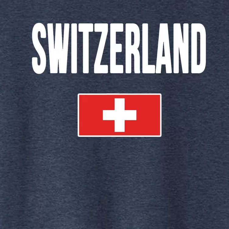 Switzerland Swiss Flag Women's Crop Top Tee