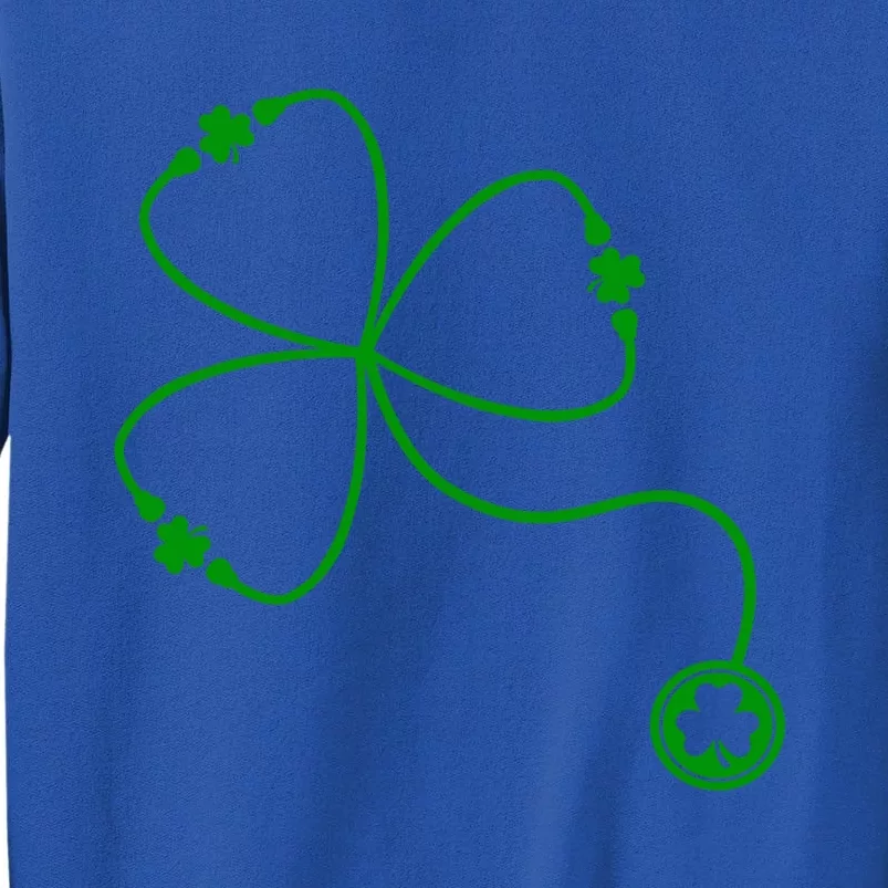 Shamrock Stethoscope For St Patricks Day Nurse In Hospital Gift Tall Sweatshirt