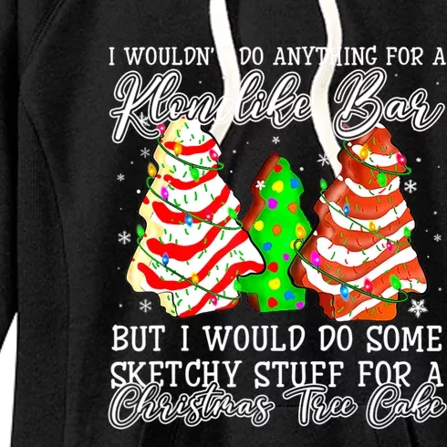 Sketchy Stuff For Some Christmas Tree Cakes Debbie Pajama Women's Fleece Hoodie