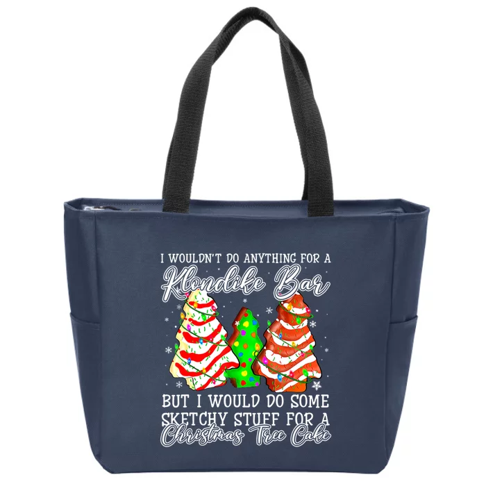 Sketchy Stuff For Some Christmas Tree Cakes Debbie Pajama Zip Tote Bag