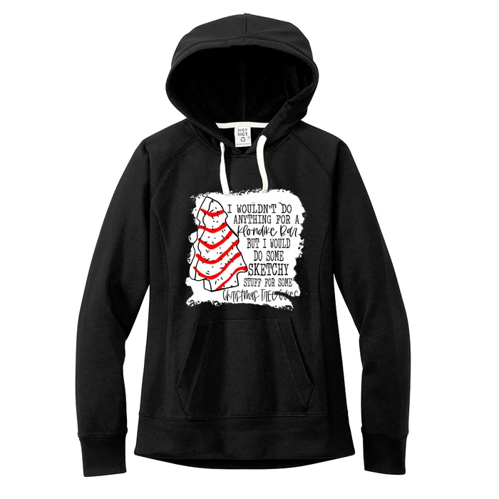 Sketchy Stuff for Some Christmas Tree Cakes Classic Women's Fleece Hoodie