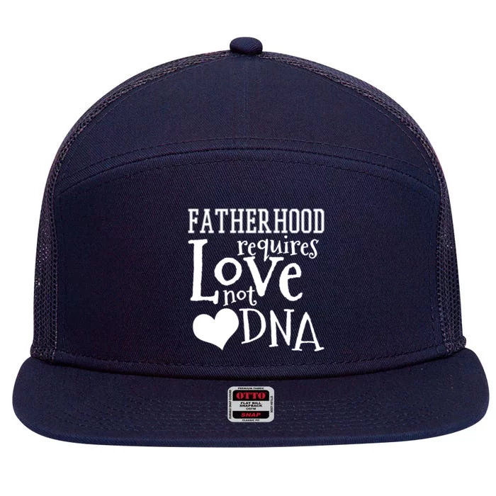 Stepdad Stepfather Fatherhood Father's Day Gift 7 Panel Mesh Trucker Snapback Hat