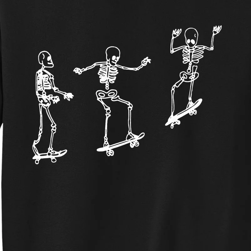 Skateboarding Skeleton Funny Skater Skating Aesthetic Funny Gift Sweatshirt