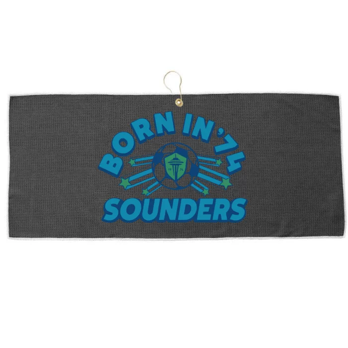 Seattle Sounders Fc Born In ’74 Large Microfiber Waffle Golf Towel