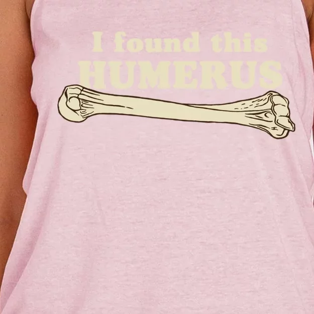 Sarcasm Sayings Father's Day Humor Joy I Found This Humerus Gift Women's Knotted Racerback Tank