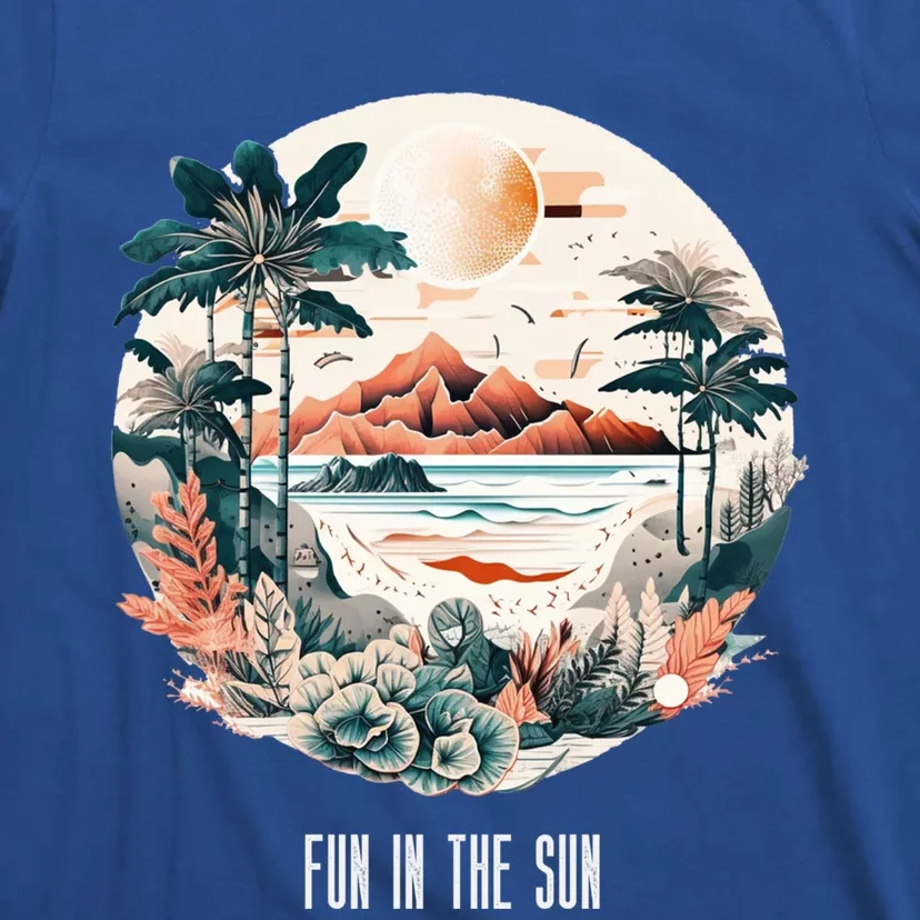 Summer Saying Fun In The Sun Tropical Beach Vacation Gift T-Shirt