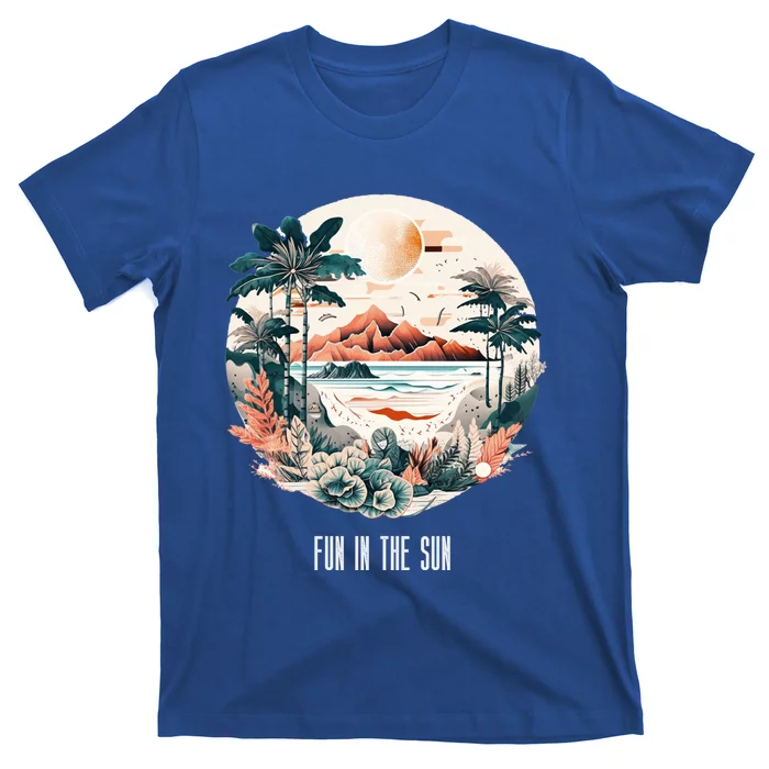 Summer Saying Fun In The Sun Tropical Beach Vacation Gift T-Shirt