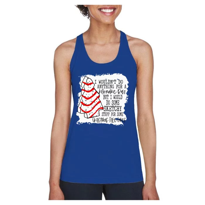 Sketchy Stuff for Some Christmas Tree Cakes Classic Women's Racerback Tank