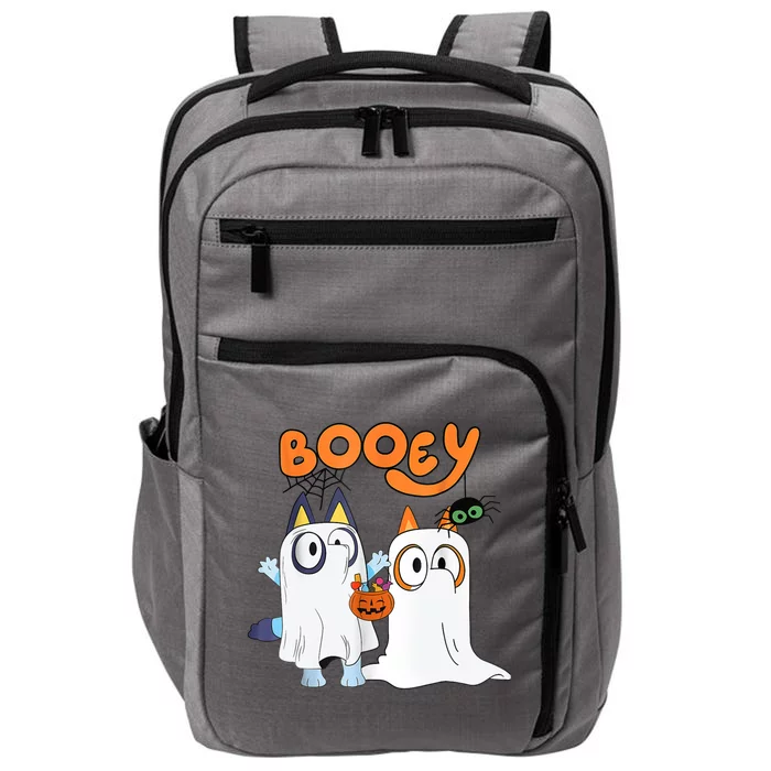 Spooky Season Funny Ghost Booey Halloween Impact Tech Backpack