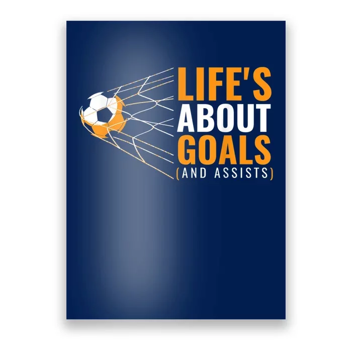 Soccer Shirt for Boys | 'Life's About Goals' | Boys Soccer Poster