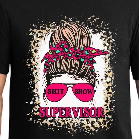 Shitshow Supervisor Funny Mom Boss Manager Teacher Pajama Set