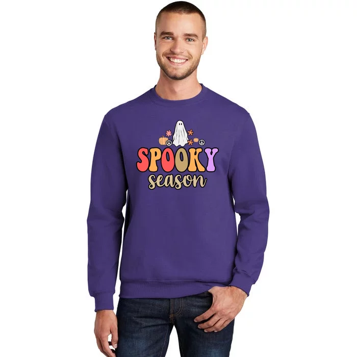 Spooky Season Floral Hippie Ghost Sweatshirt