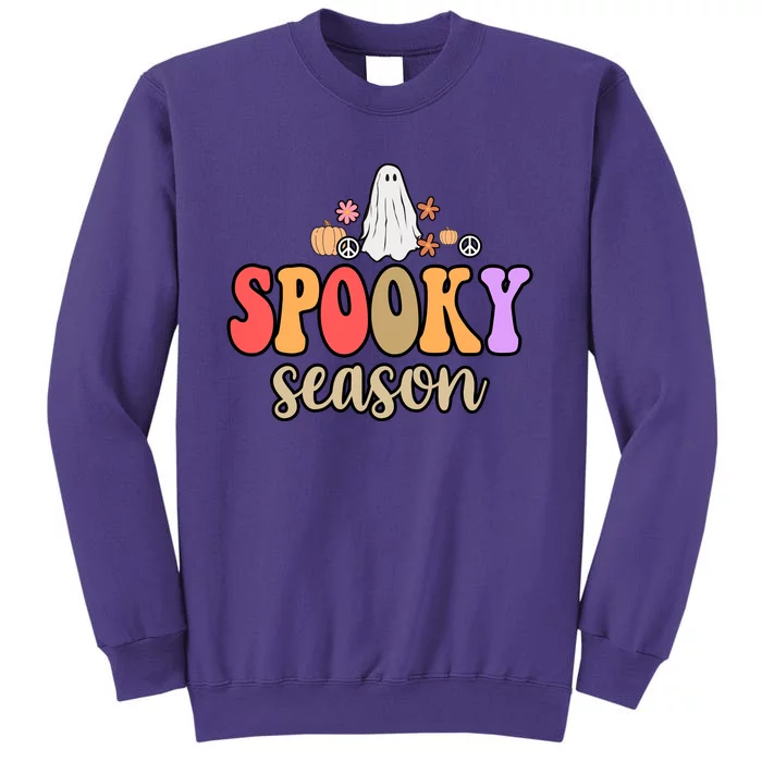 Spooky Season Floral Hippie Ghost Sweatshirt