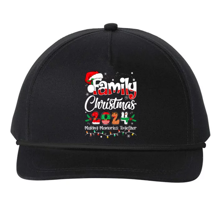 Squad Santa Family Christmas 2024 Matching Outfit Xmas Gift Snapback Five-Panel Rope Hat