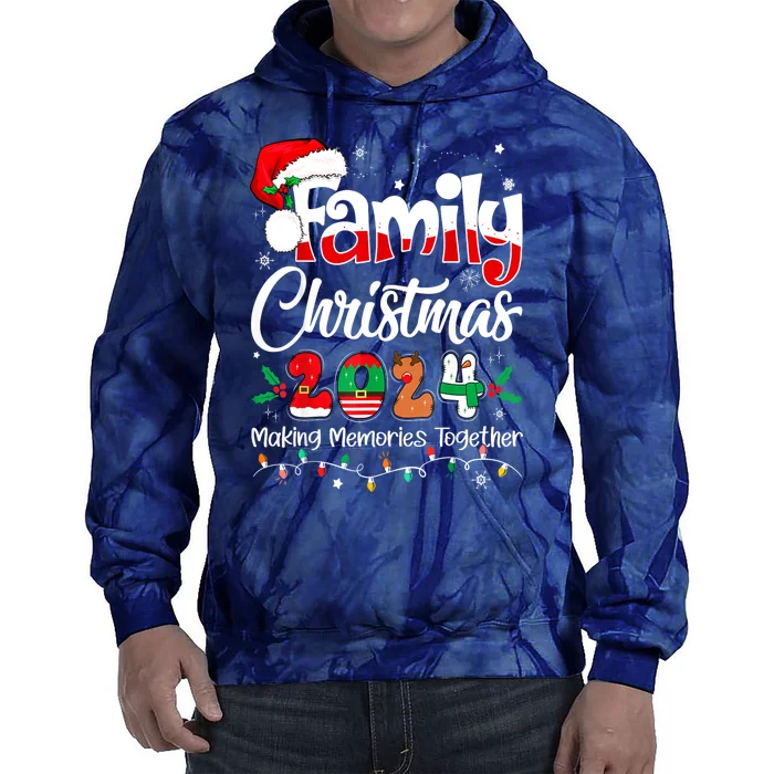 Squad Santa Family Christmas 2024 Matching Outfit Xmas Gift Tie Dye Hoodie