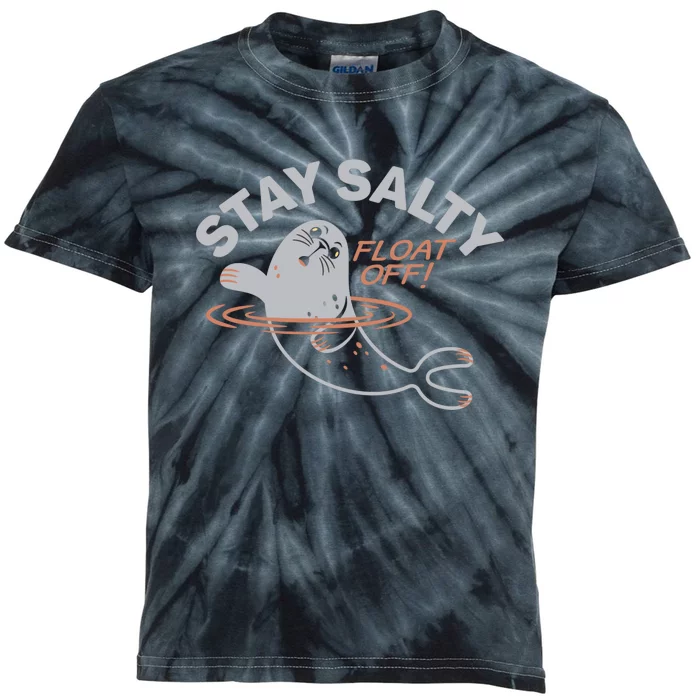 Stay Salty Funny Ocean Summer Kids Tie-Dye T-Shirt