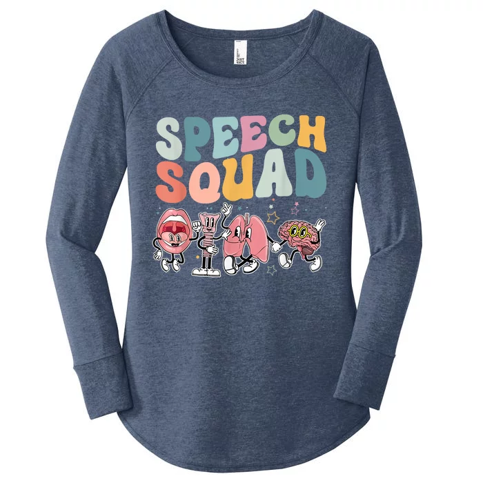 Speech Squad Funny Speech Therapy Speech Pathologist Women's Perfect Tri Tunic Long Sleeve Shirt