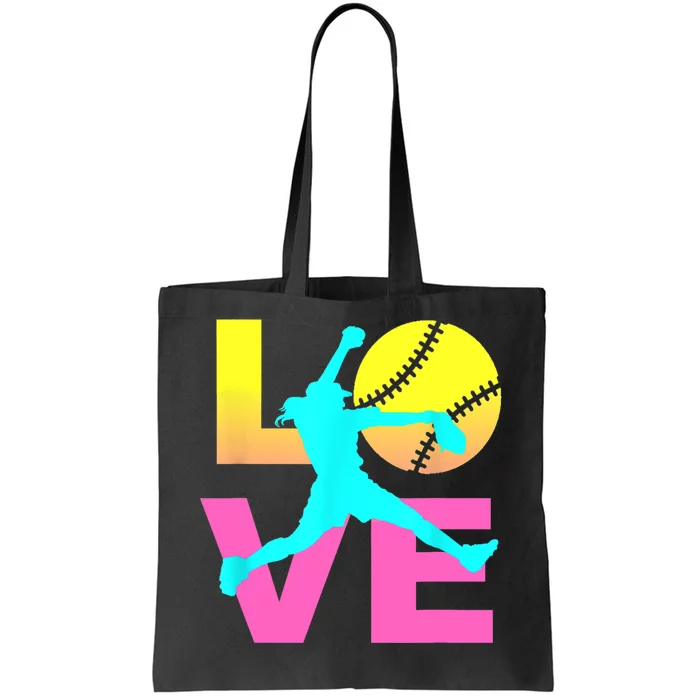 Softball Sport Love Hobby Tote Bag