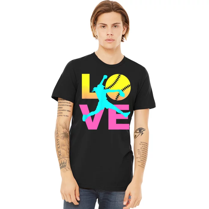 Softball Sport Love Hobby Premium T-Shirt