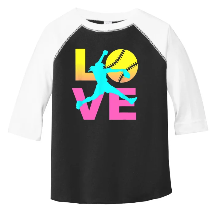 Softball Sport Love Hobby Toddler Fine Jersey T-Shirt